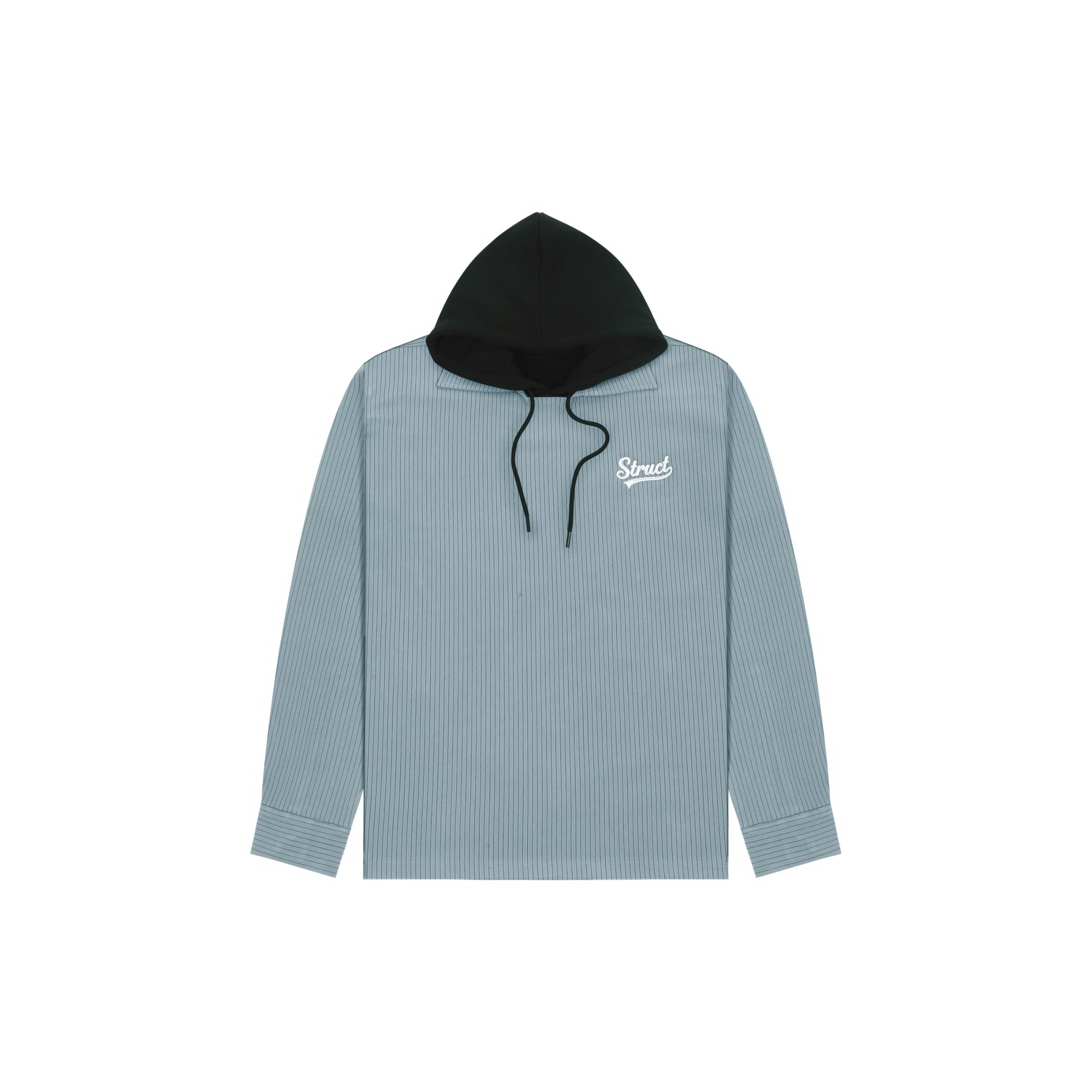 BINARY PINSTRIPE DETACHABLE HOODIE