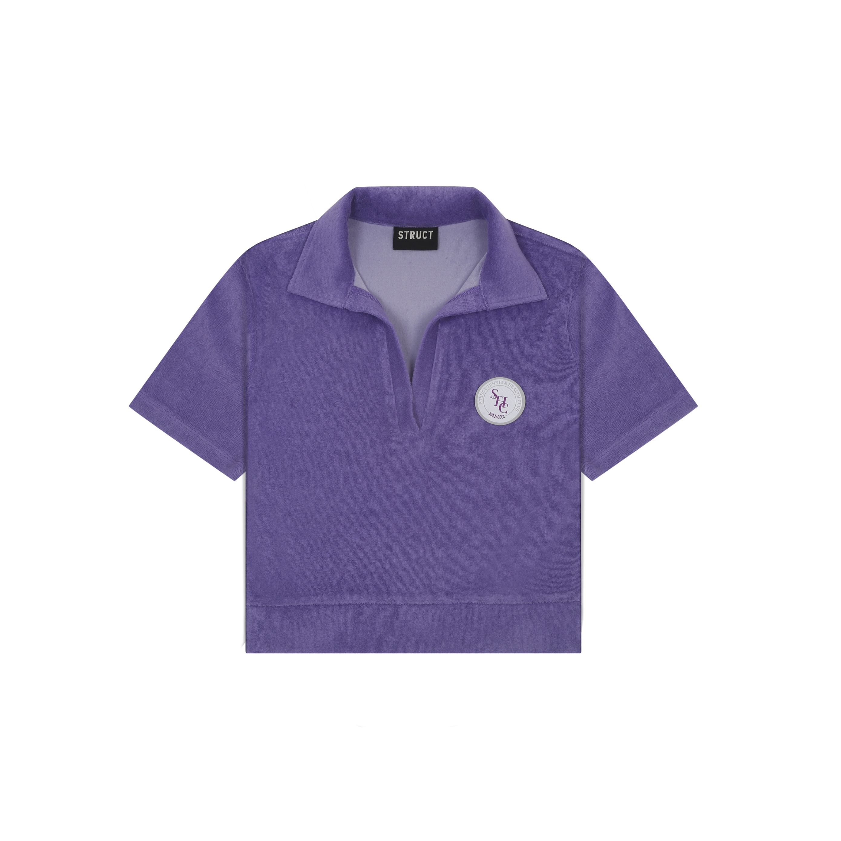 TERRY TOWEL CROP POLO
