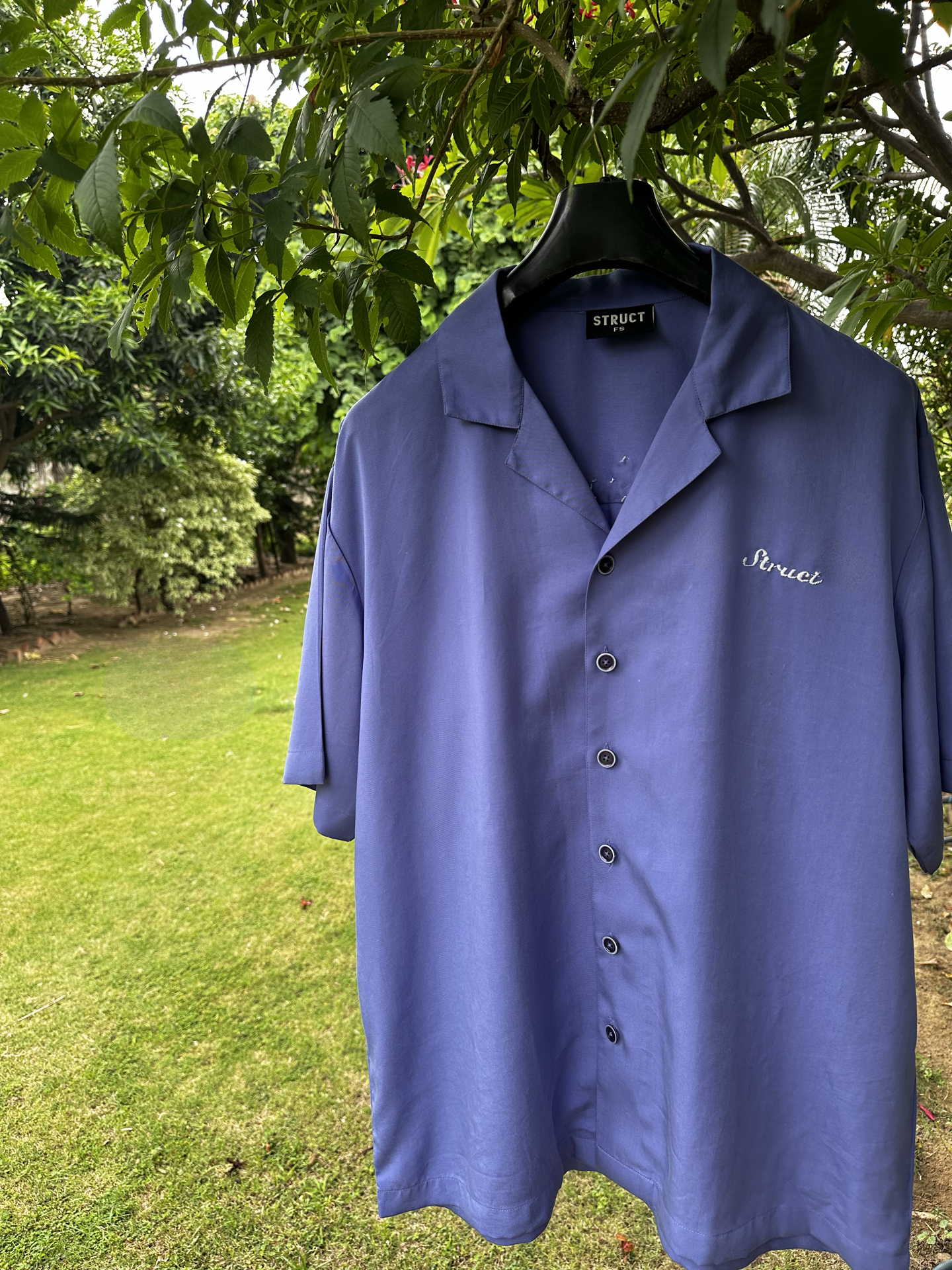 1 OF 1 - BEACH BREAK BOWLING SHIRT (Hand Embroidered)