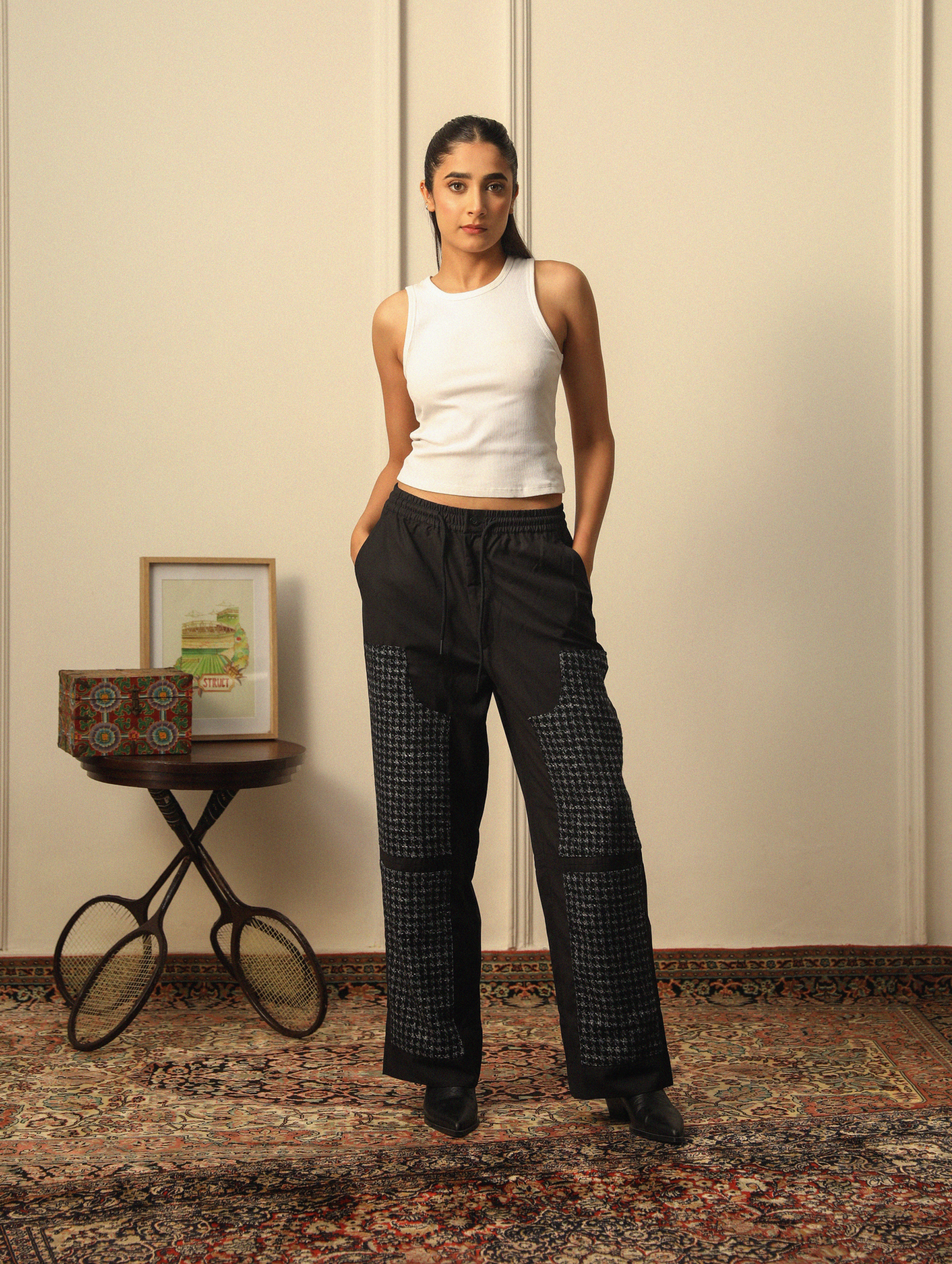 TWEED DOUBLE KNEE PANTS