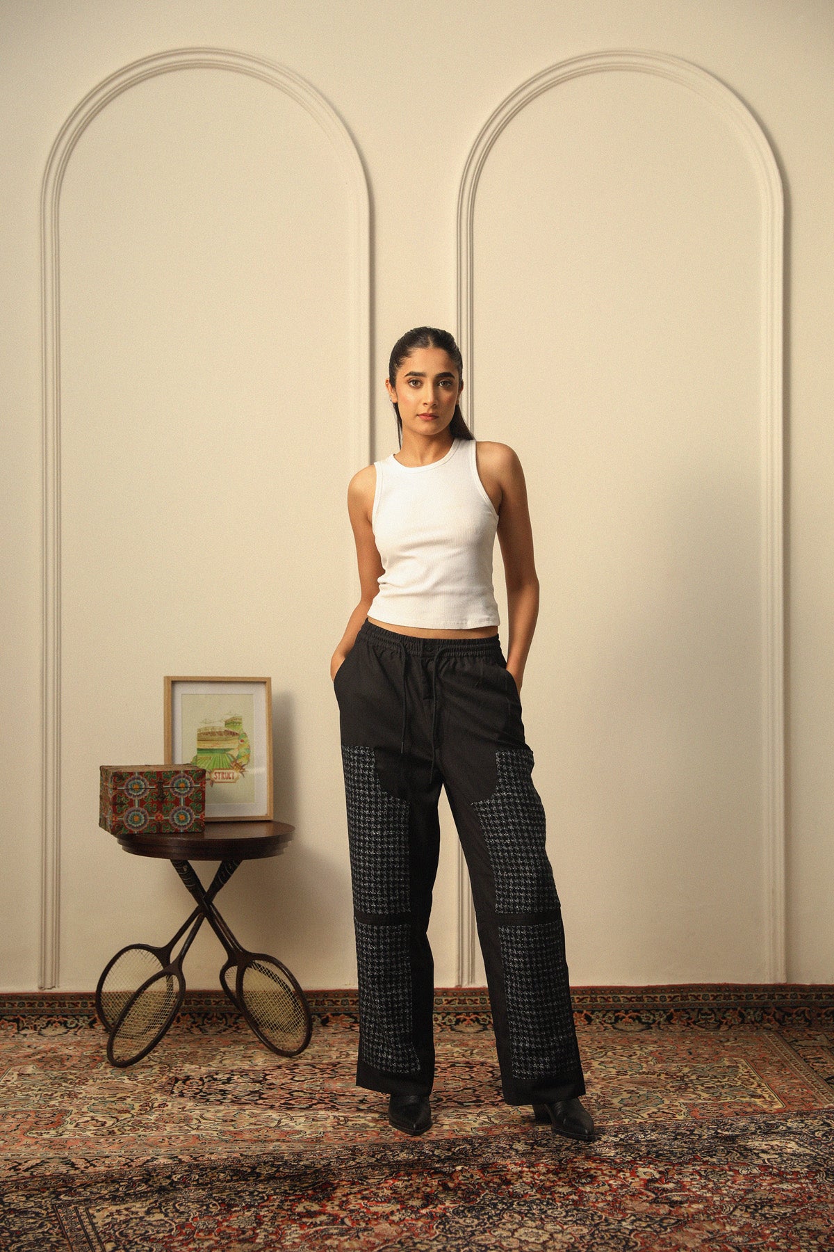 TWEED DOUBLE KNEE PANTS