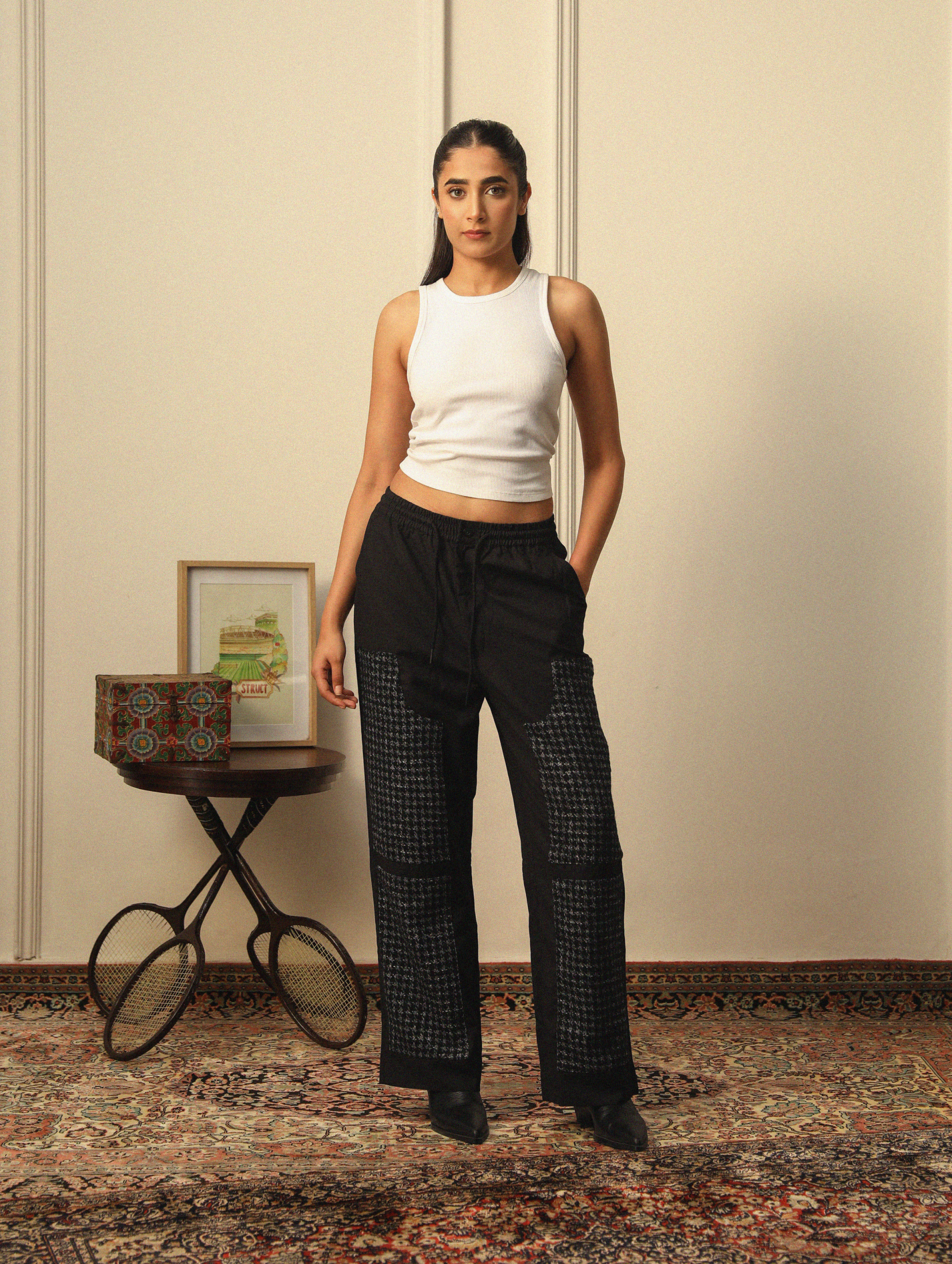 TWEED DOUBLE KNEE PANTS