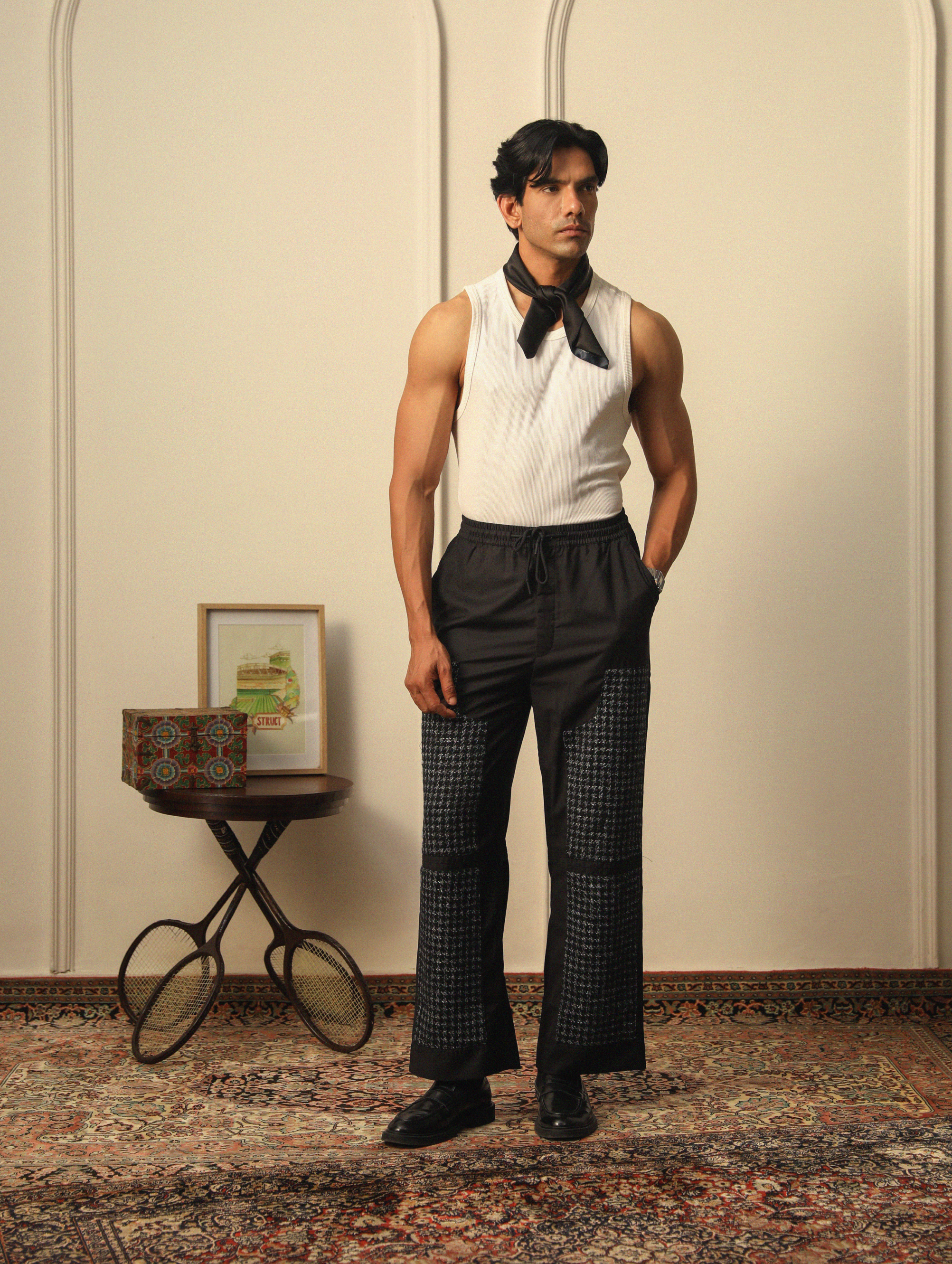 TWEED DOUBLE KNEE PANTS