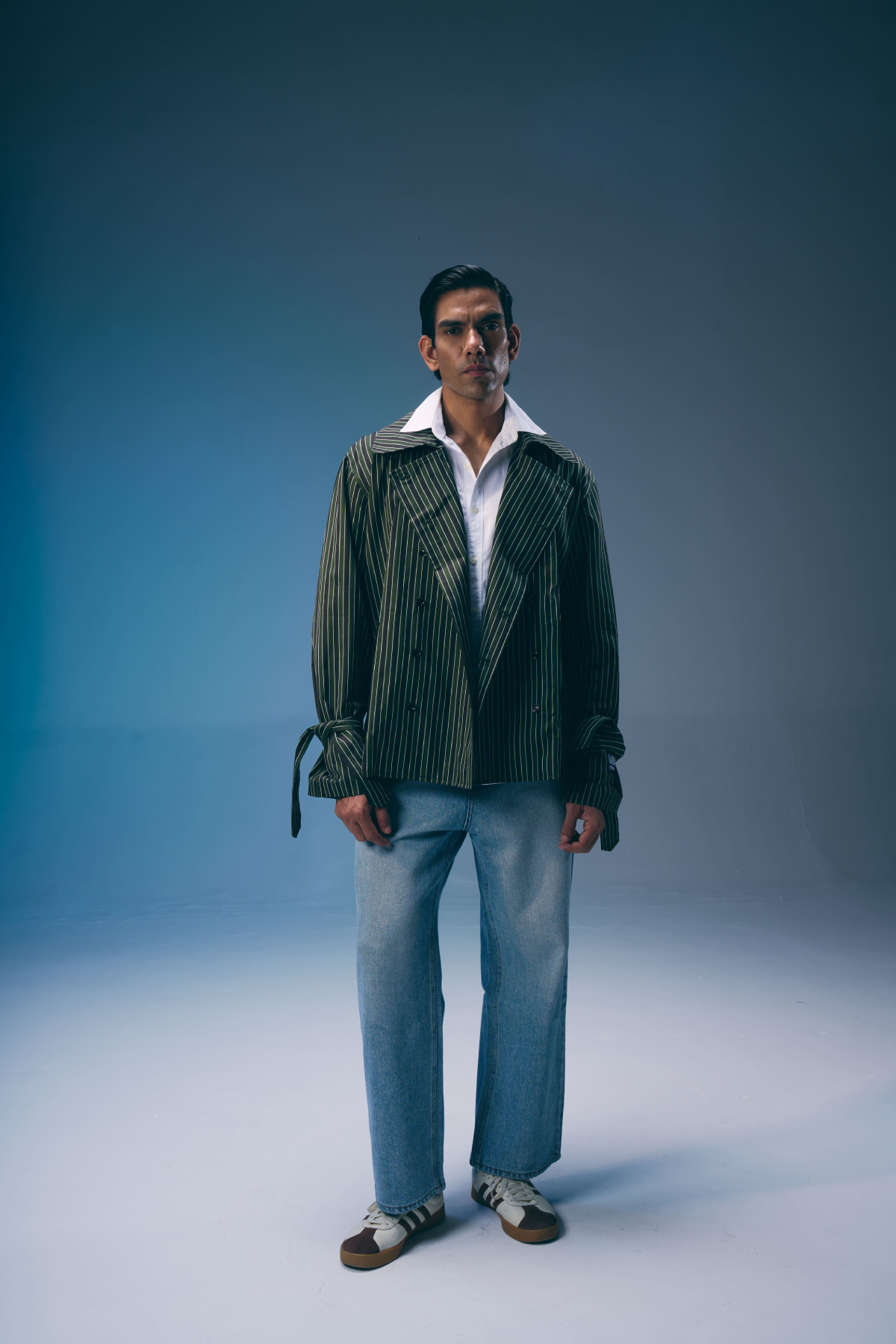 THE CHAMPIONSHIPS PINSTRIPE TRENCH SHIRT