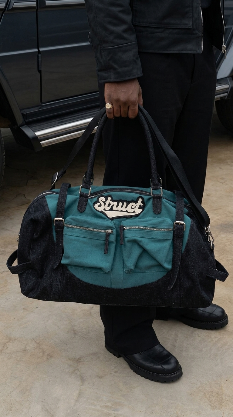 STRUCT CLUB DENIM DUFFLE BAG