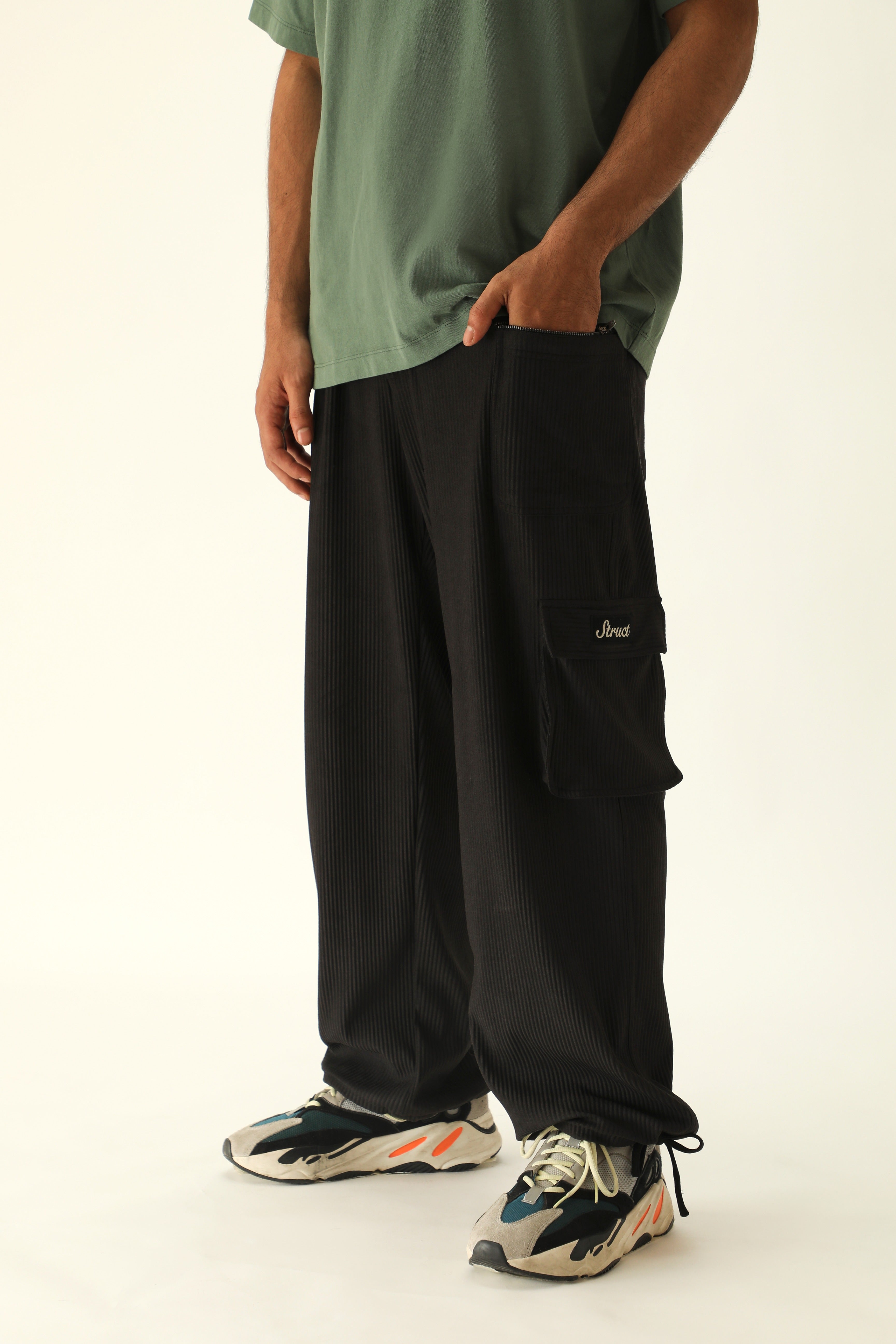 CORDED CARGO PANTS