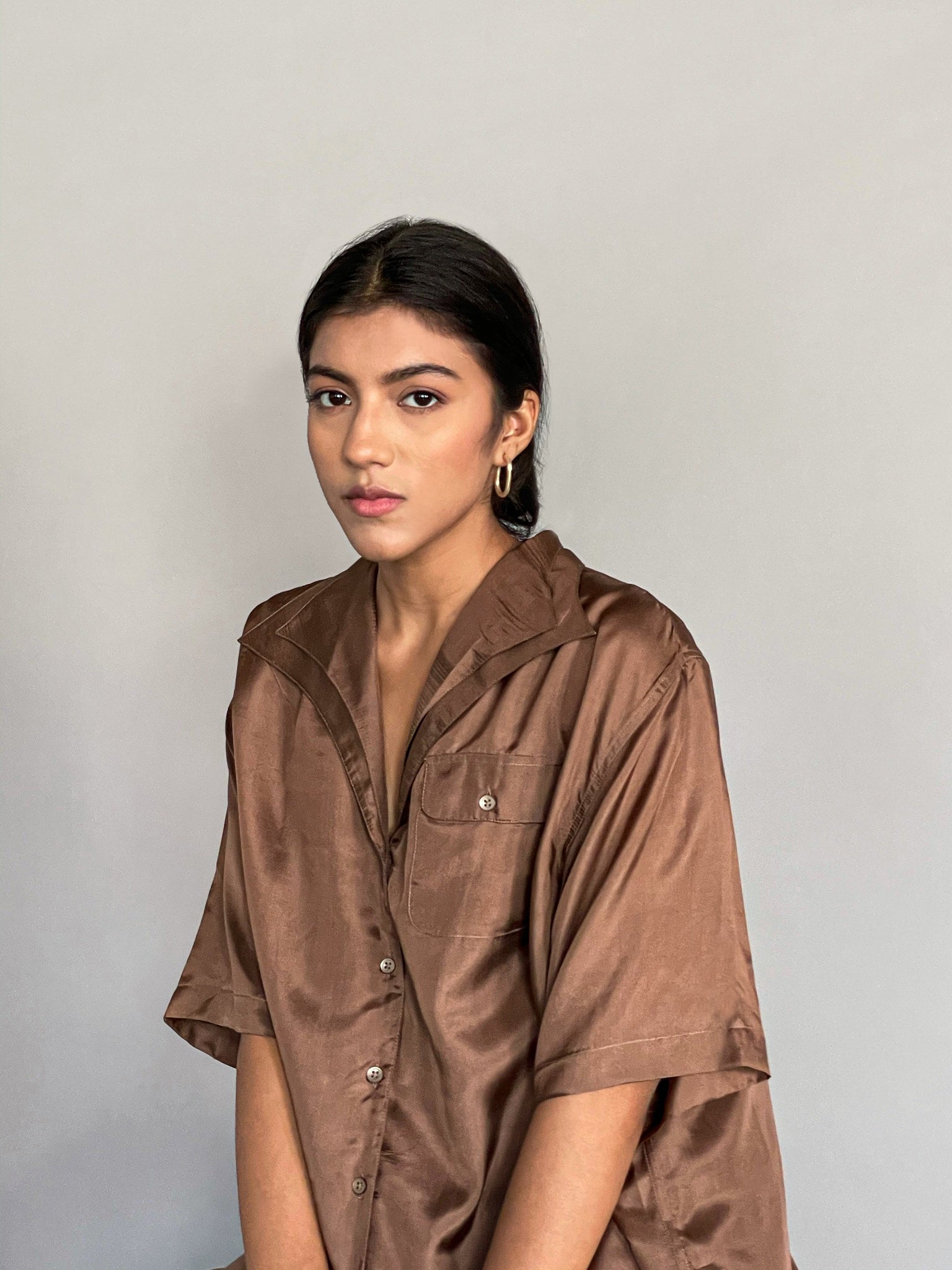 TWIN FOLD SILK SHIRT