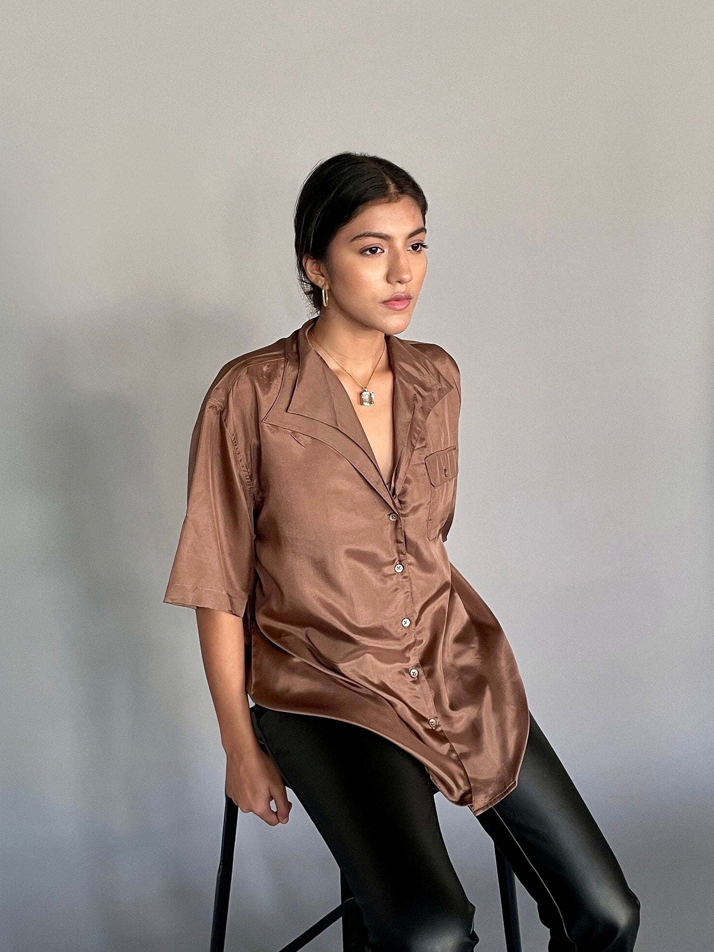 TWIN FOLD SILK SHIRT